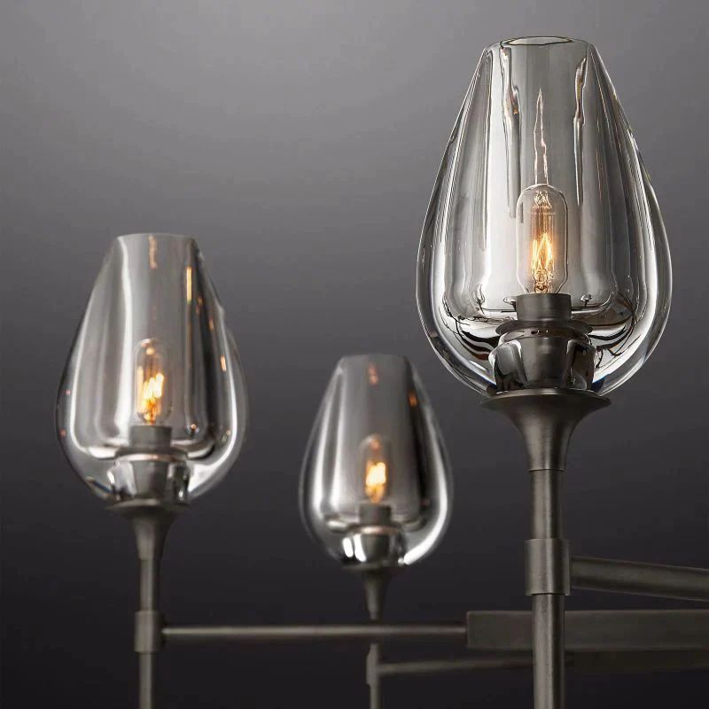Crystal Tulip Round Chandelier 54''
