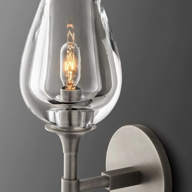 Crystal Tulip Wall Sconce