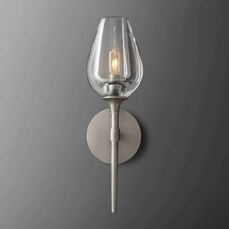 Crystal Tulip Wall Sconce
