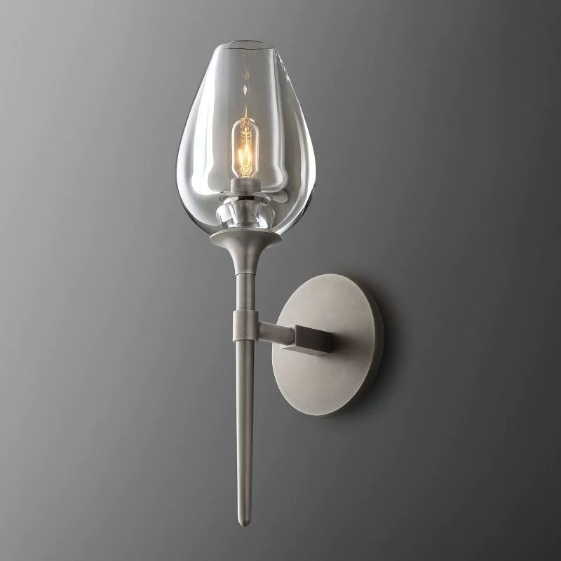 Crystal Tulip Wall Sconce