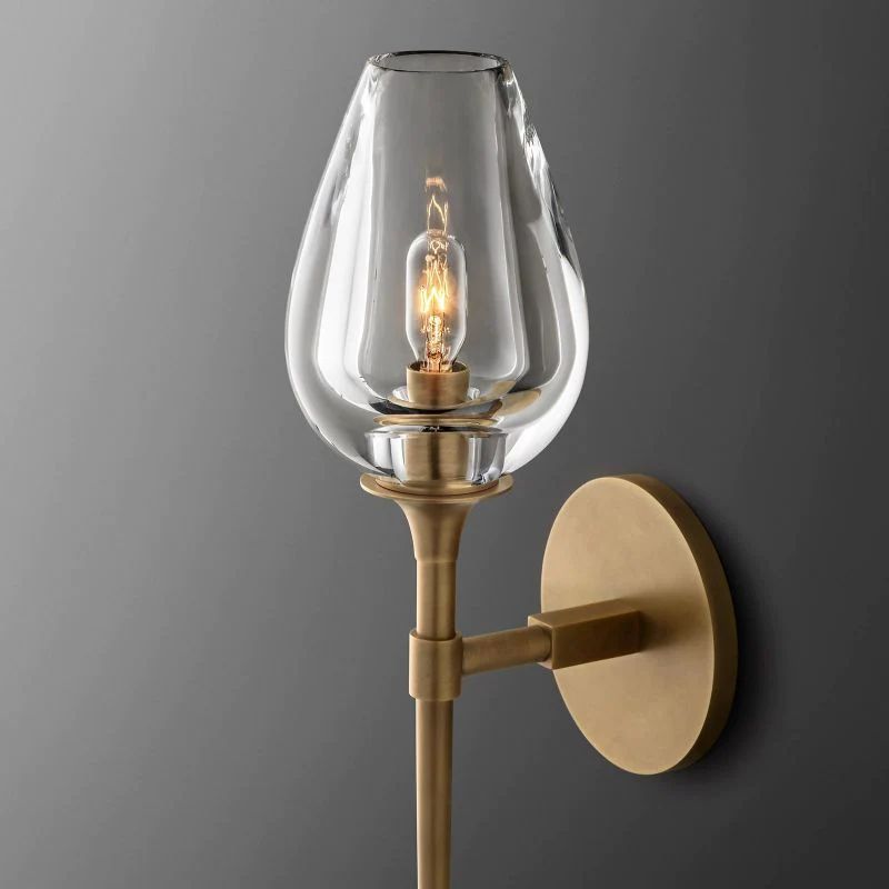 Crystal Tulip Wall Sconce
