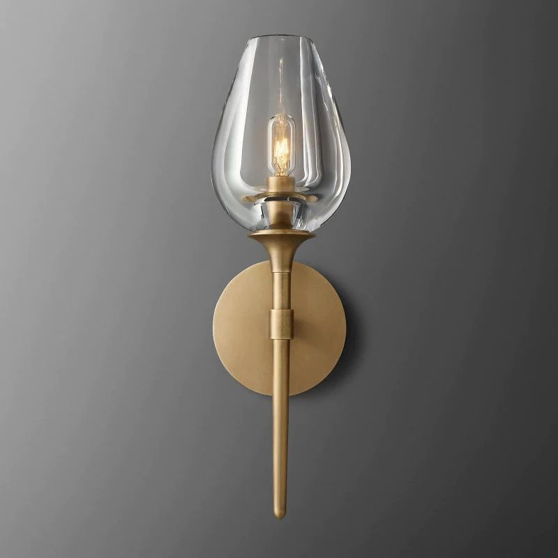 Crystal Tulip Wall Sconce