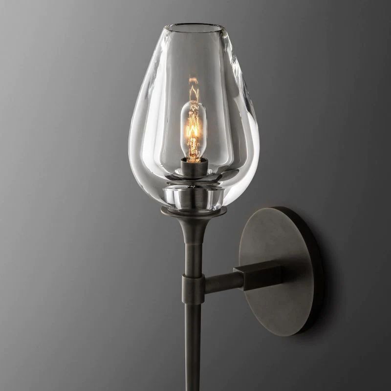 Crystal Tulip Wall Sconce