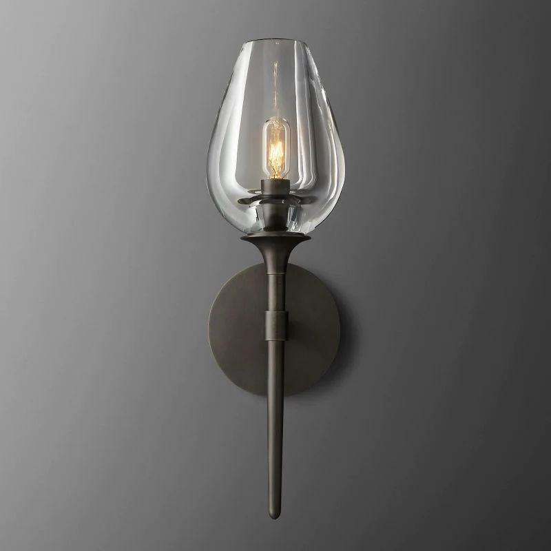 Crystal Tulip Wall Sconce