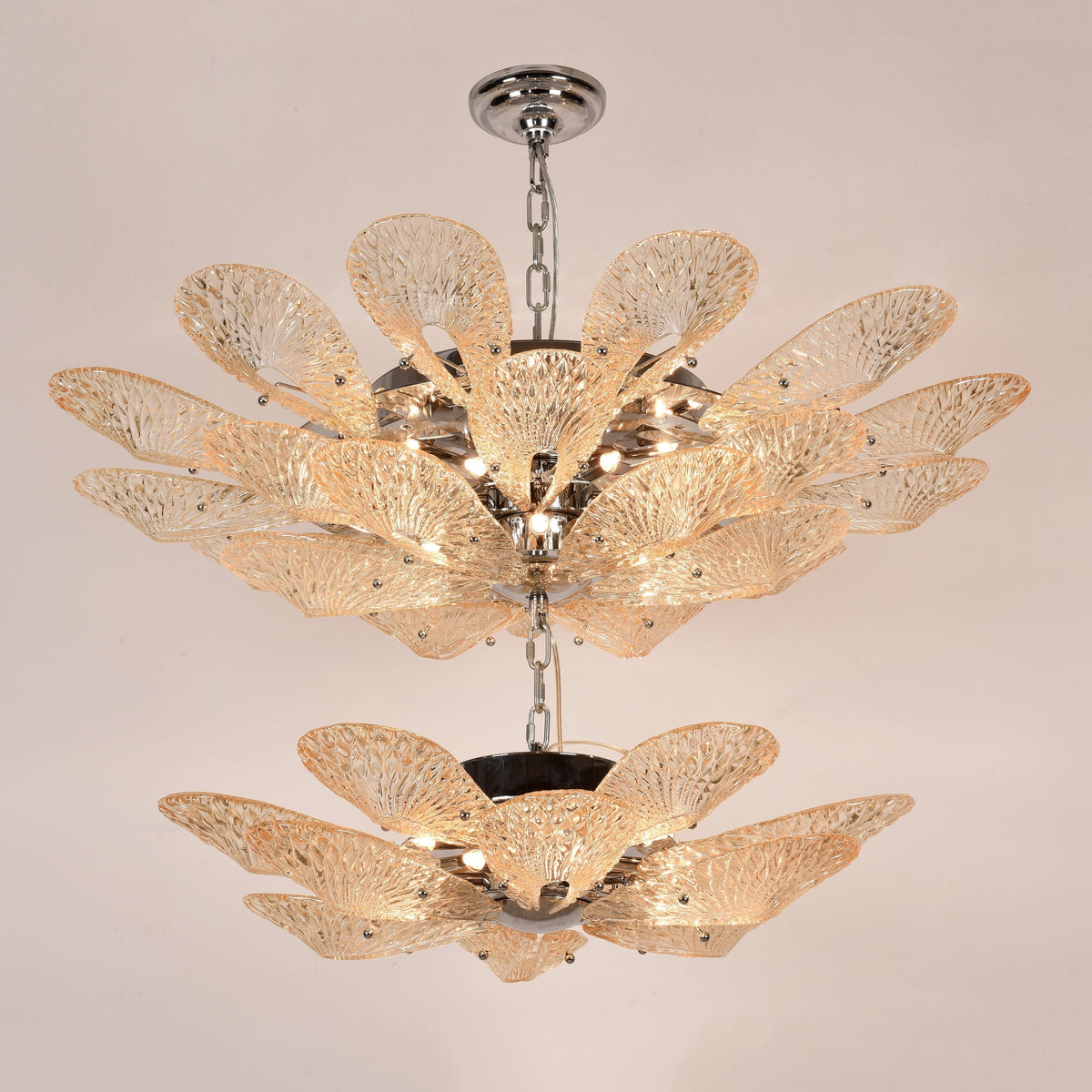 Bella 2-Tier  Glass Flower Chandelier