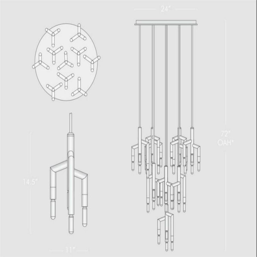 Flora 10 Light Cirular Chandelier - product detail 5