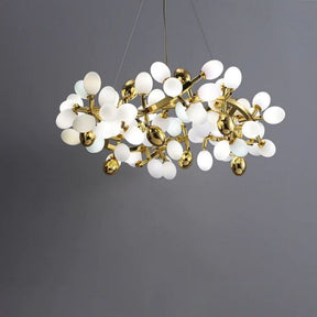 Gold Circular Grape Chandelier for Dining and Living Room - LuminexHome