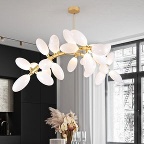 Gold Linear Grape Pendant Light 57'' for Dining and Living Room - LuminexHome