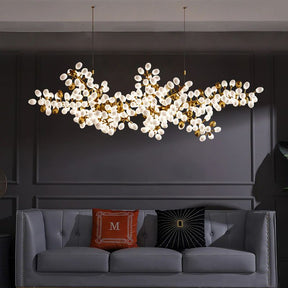 Gold Horizontal Grape Chandelier for Dining Room - LuminexHome