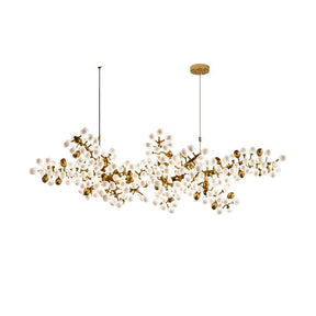 Gold Horizontal Grape Chandelier for Dining Room - LuminexHome