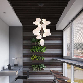 Modern Vertical Long Grape Pendant for Foyer and Staircase - LuminexHome