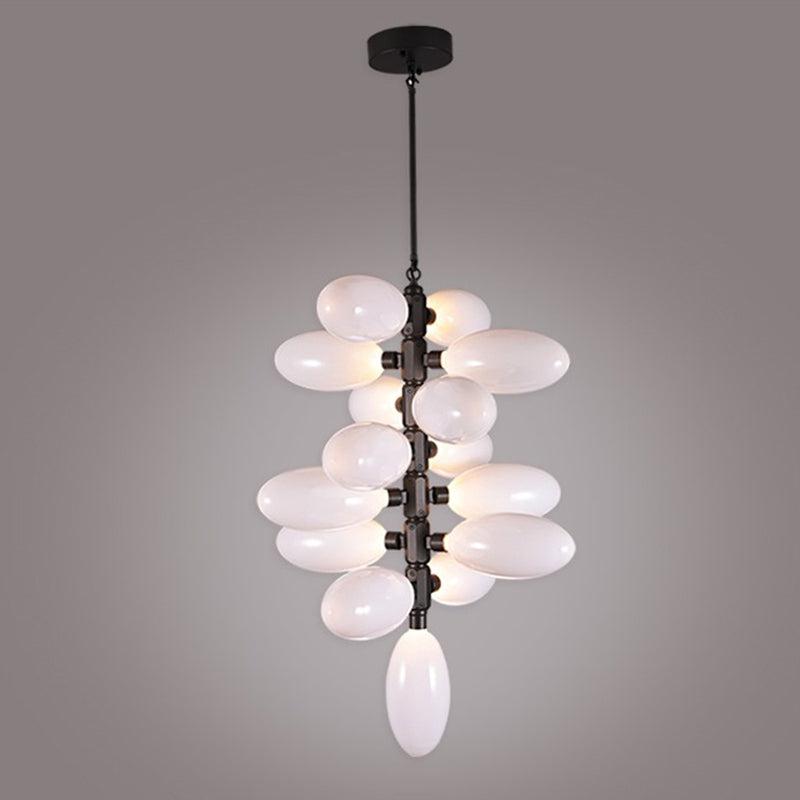 Modern Vertical Long Grape Pendant for Foyer and Staircase - LuminexHome