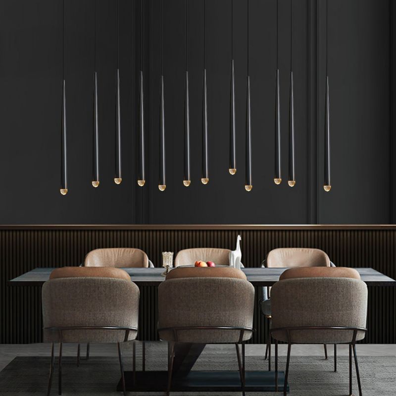 Felicia Tubular Linear Chandlier 72"