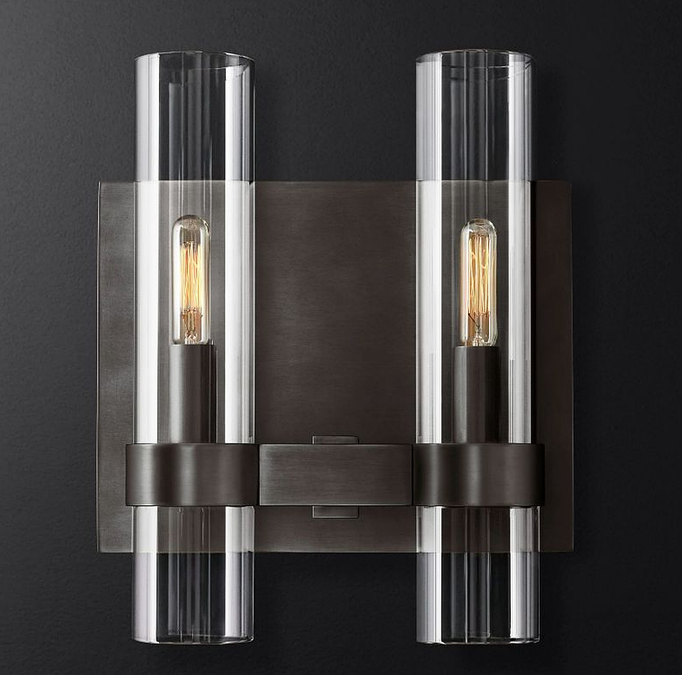 Felix Blown Glass Double Wall Sconce