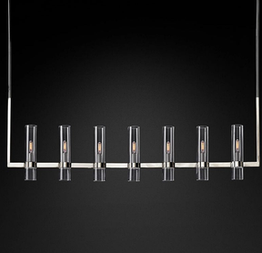 Felix Blown Glass Linear Chandelier 59"