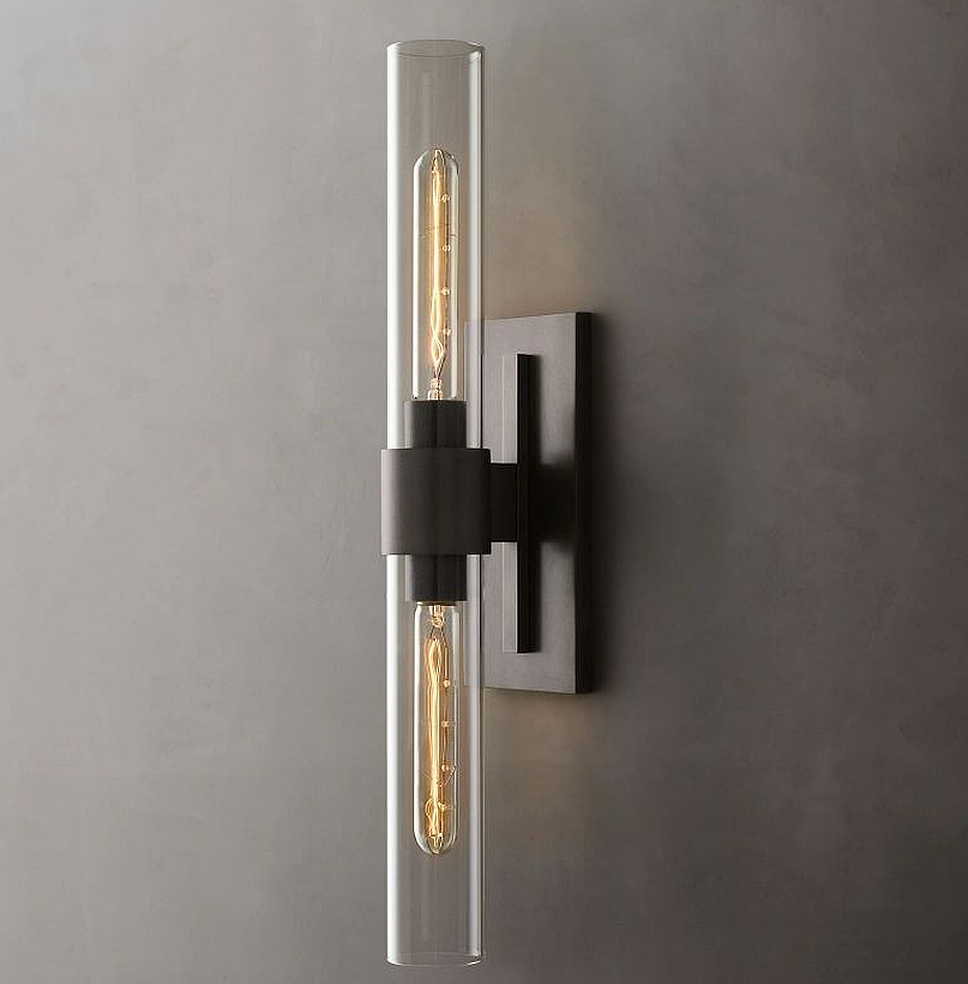 Felix Blown Glass Linear Sconce