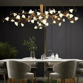 Flower Bloom Branch Ceramic Chandelier