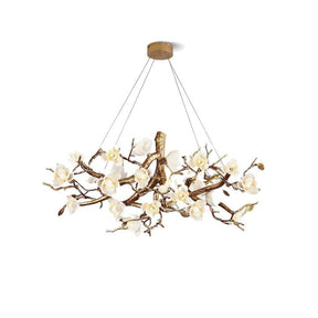 Flower Bloom Branch Ceramic Chandelier