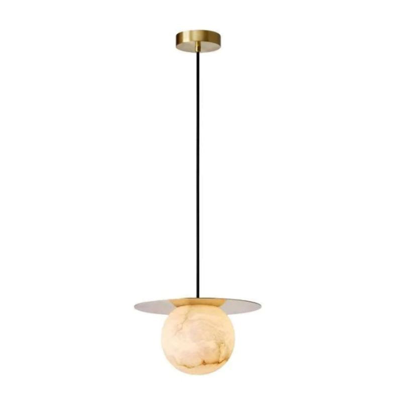 Garfield Spanish Alabaster Bedside Pendant - product detail 2
