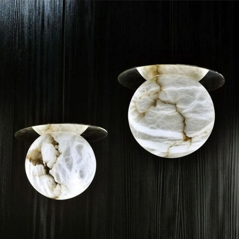 Garfield Spanish Alabaster Bedside Pendant - product detail 3