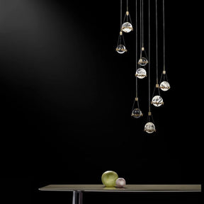 Crystal Ball Pendant Light for Staircase and Foyer - LuminexHome