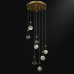 Crystal Ball Pendant Light for Staircase and Foyer - LuminexHome