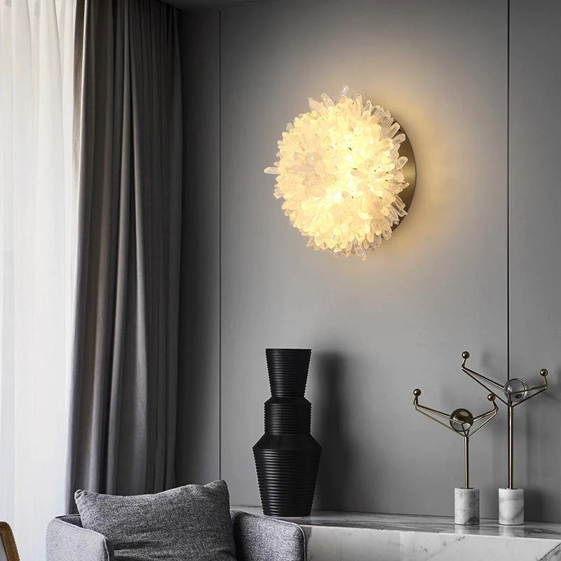 Gina Crystal Sunflower Wall Sconce - product detail 4