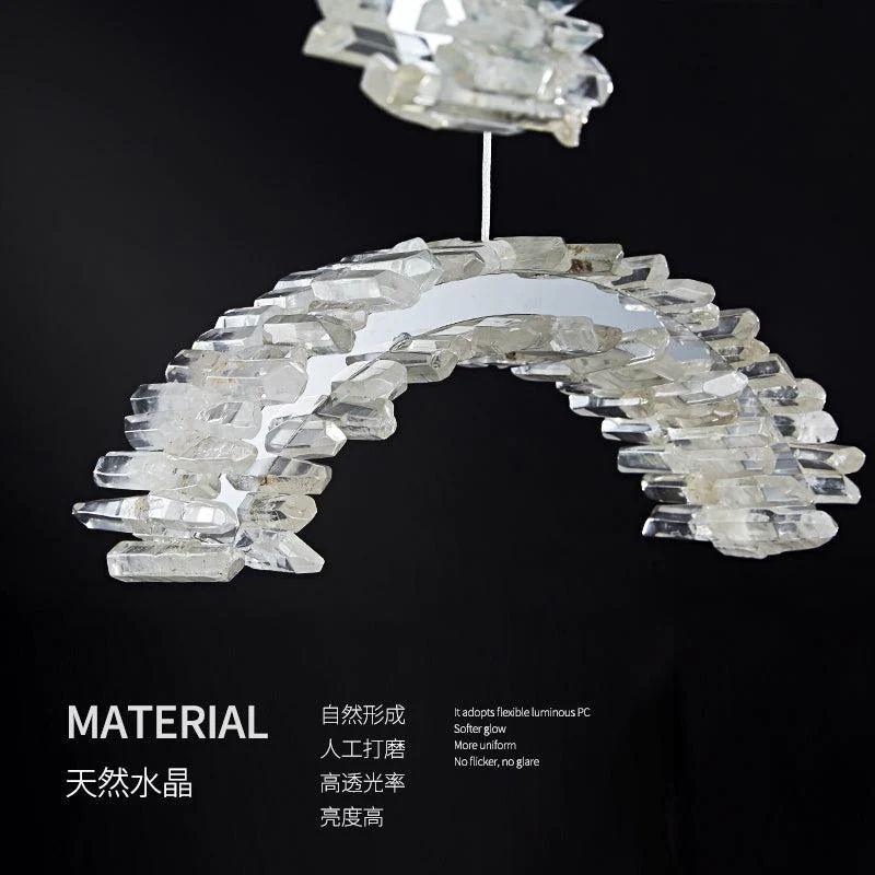 Gina Rock Crystal Crescent Chandelier - product detail 4