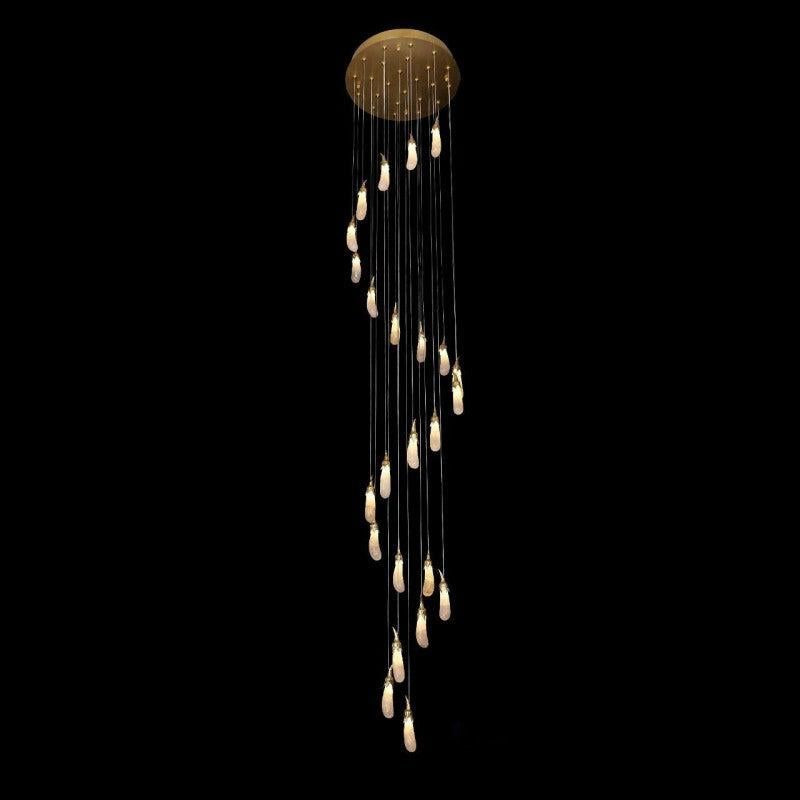 Gina Rock Crystal Eggplant Pendant Light - product detail 4