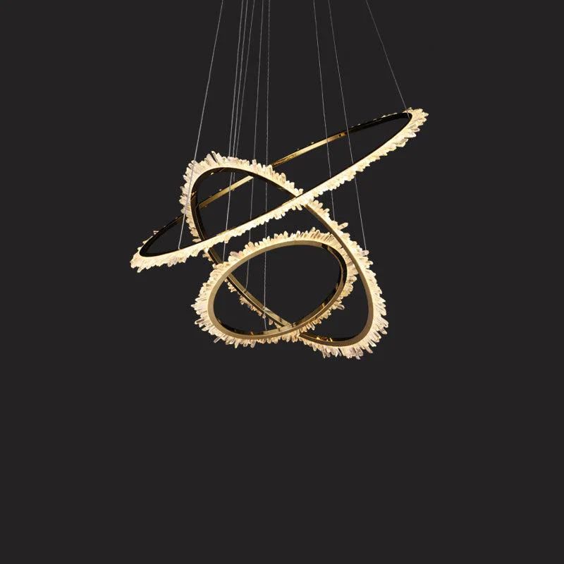 Gina Rock Crystal Ring Chandelier - product detail 3