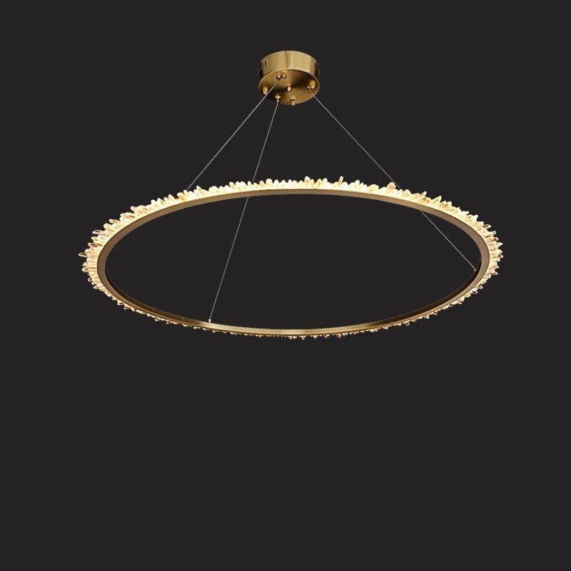 Gina Rock Crystal Ring Chandelier - product detail 4