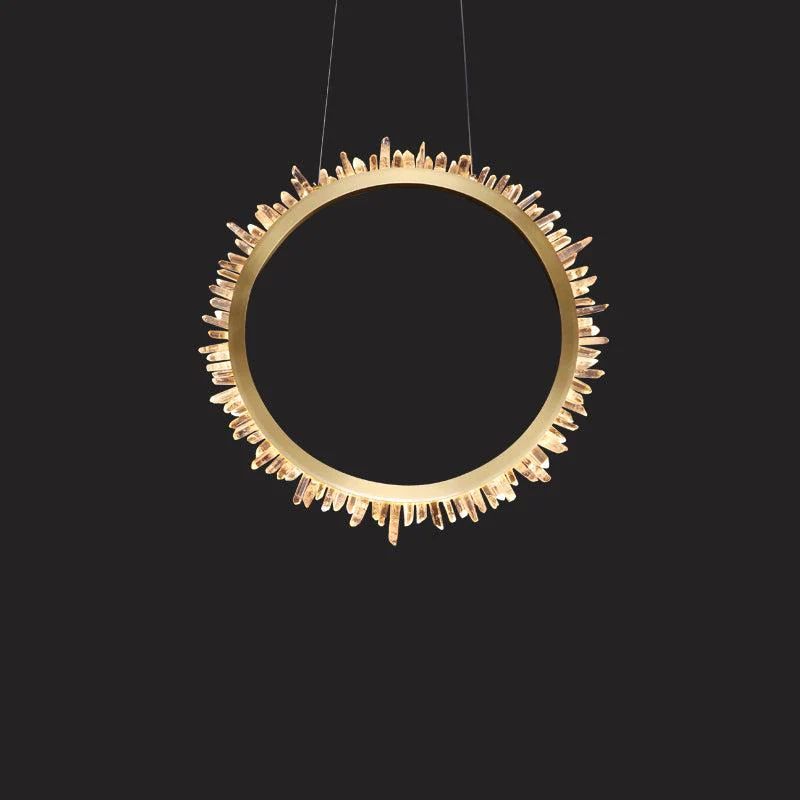 Gina Rock Crystal Ring Chandelier - product detail 5