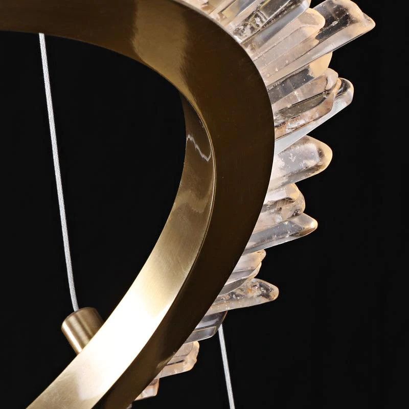 Gina Rock Crystal Ring Chandelier - product detail 6
