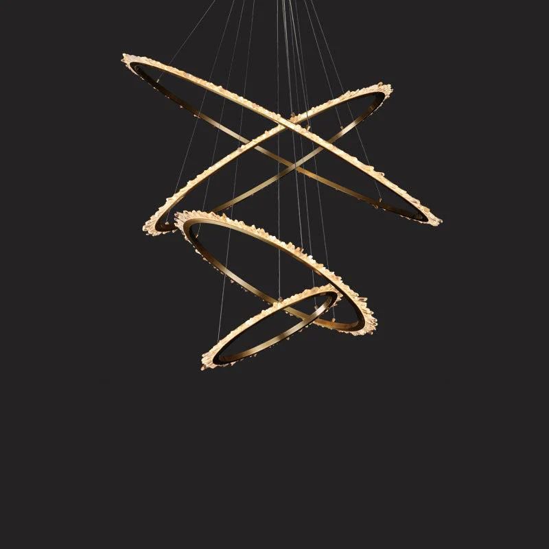Gina Rock Crystal Ring Chandelier - product detail 8