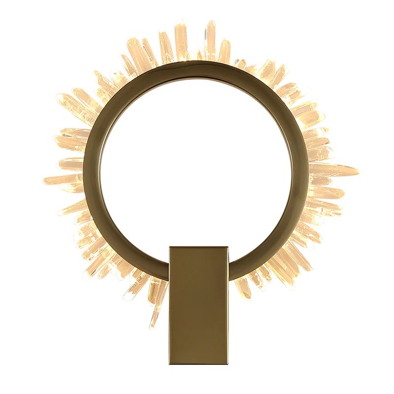 Gina Rock Crystal Ring Wall Sconce - product detail 5
