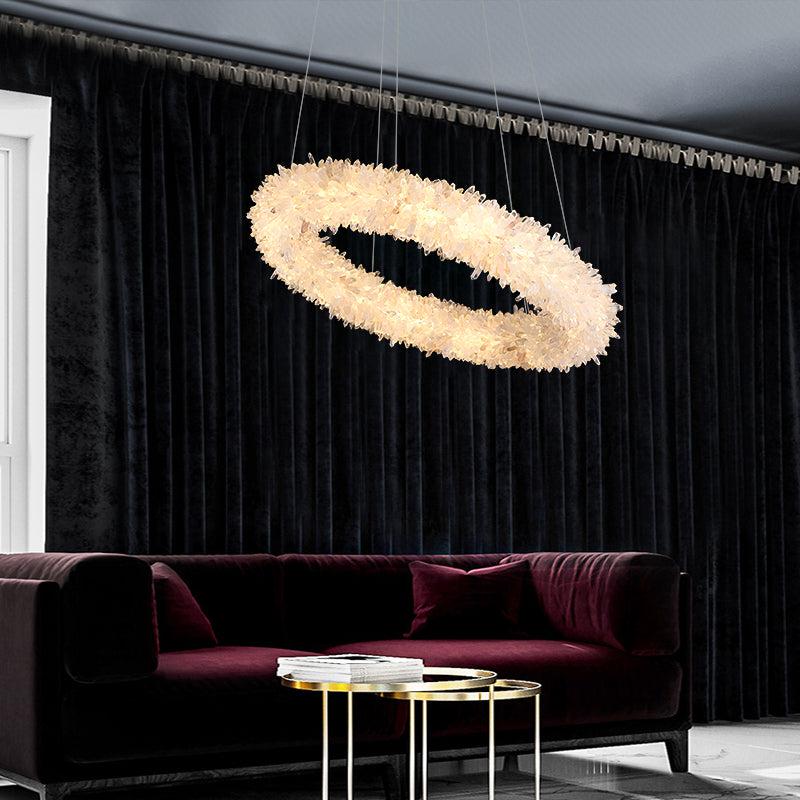 Gina Rock Crystal Round Modern Chandelier - product detail 3