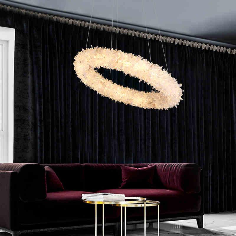 Gina Rock Crystal Round Modern Chandelier - product detail 4