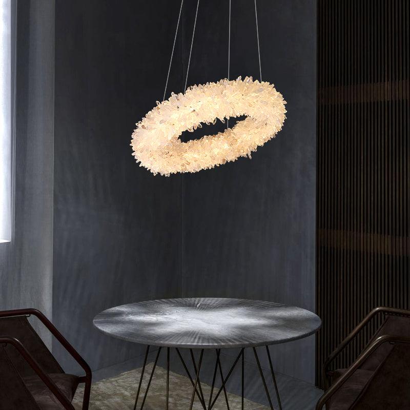 Gina Rock Crystal Round Modern Chandelier - product detail 5