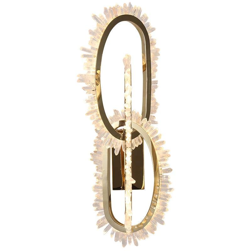 Gina Rock Crystal Unique Modern Wall Sconce - product detail 5
