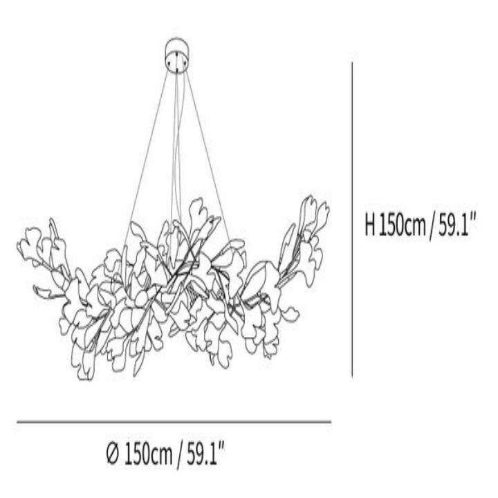 Gingko Luxury Chandelier Style F