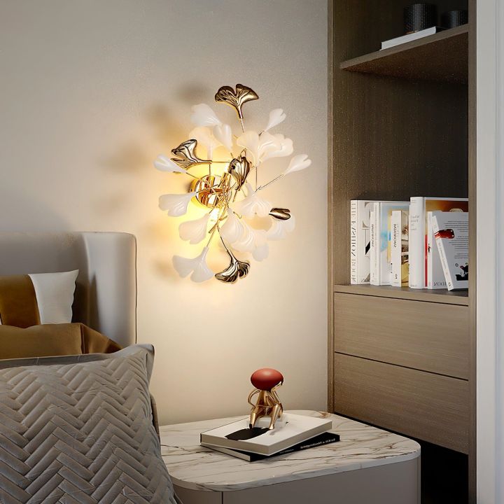 Ceramic Gingko Wall Lamp - product detail 2