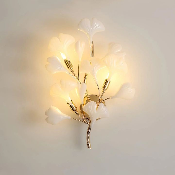 Ceramic Gingko Wall Lamp - product detail 3