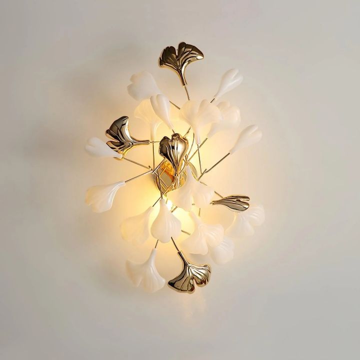 Ceramic Gingko Wall Lamp - product detail 4