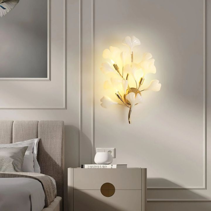Ceramic Gingko Wall Lamp - product detail 6
