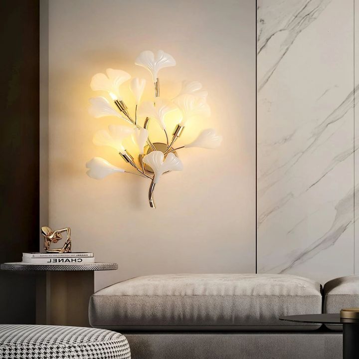 Ceramic Gingko Wall Lamp - product detail 9