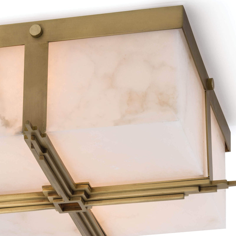 Gotham Alabaster Flush Mount - product detail 3