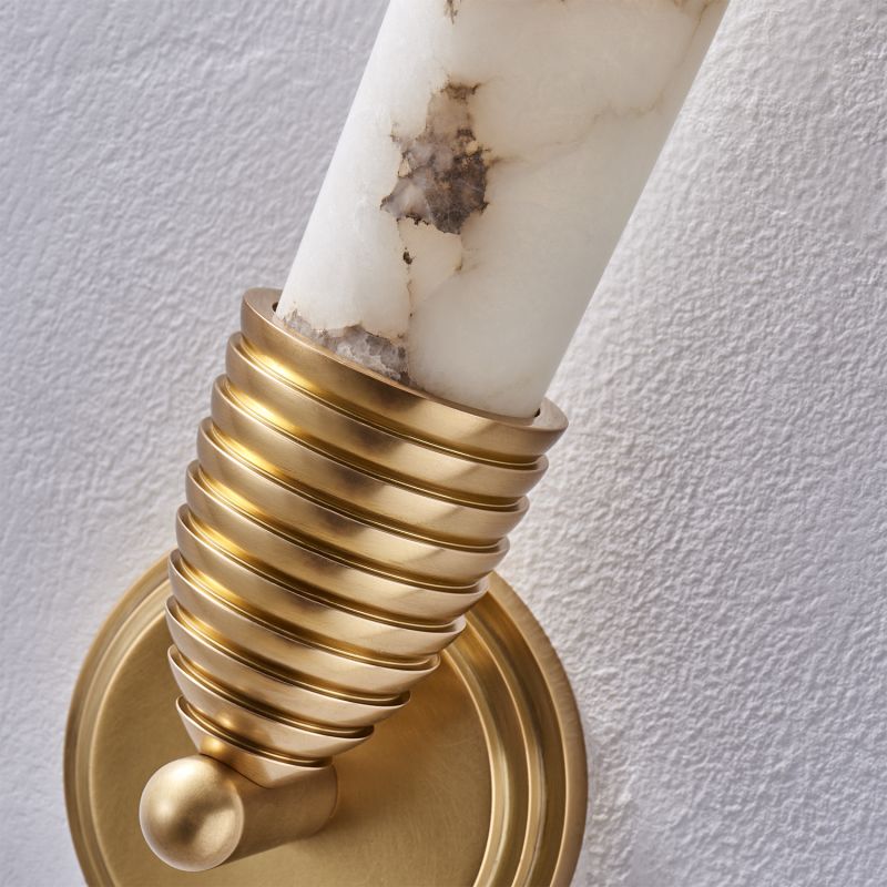Gypsum Alabaster LED Wall Sconce - product detail 2