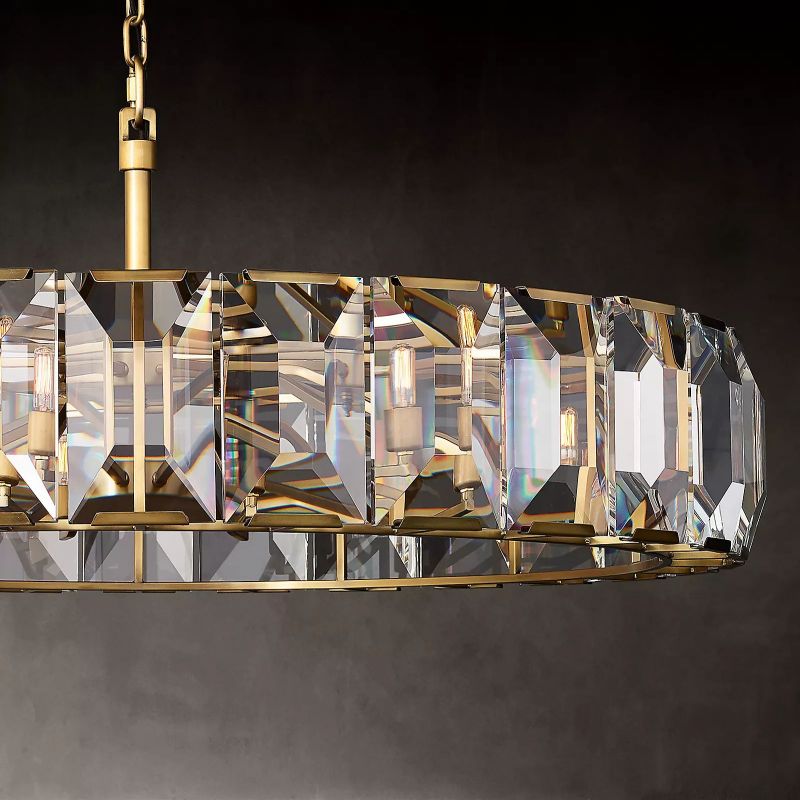 Huxley Crystal Round Chandelier 60"