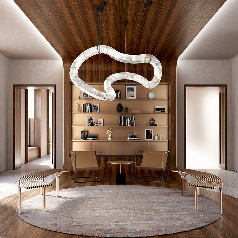 Infinity Symmetrical Alabaster Chandelier - product detail 2