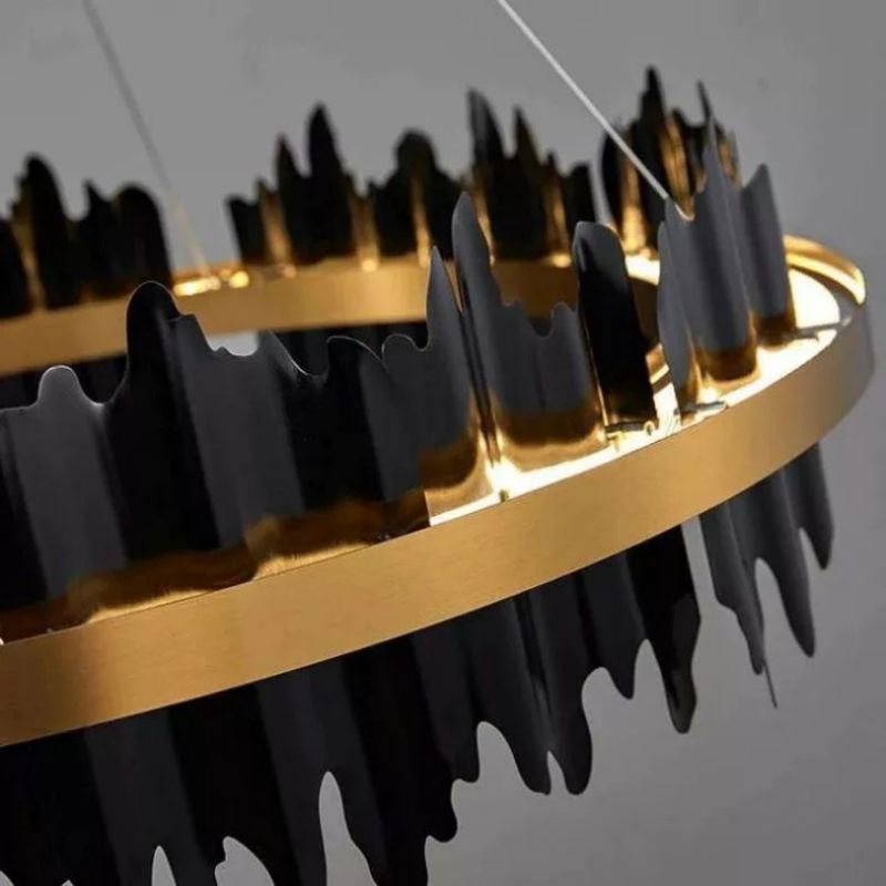 Elvira 2-Tier Modern Round Chandelier - product detail 4